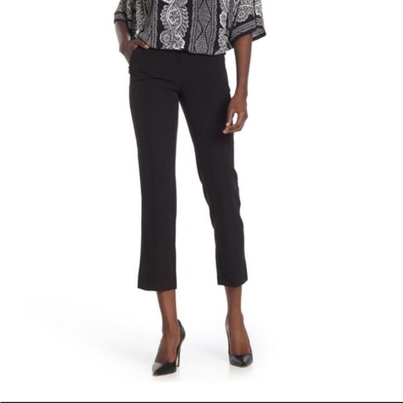 Laundry By Shelli Segal Crepe Infinity Slim black  Pants size 8 - Picture 1 of 7